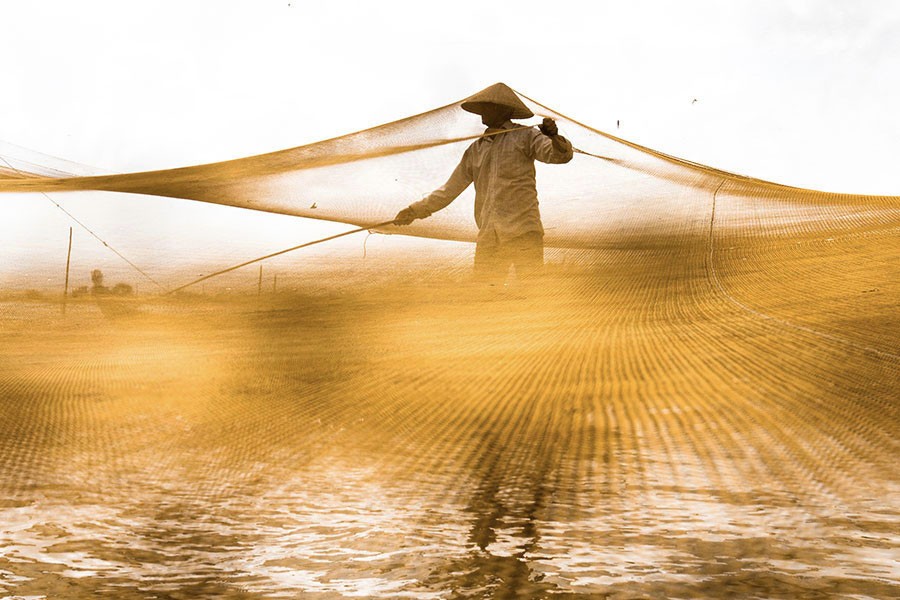fishing net tradition handicraft photo by rehahn in hoi an vietnam