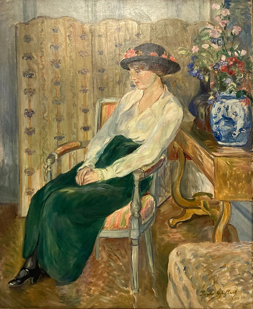 La femme au chapeau - Paule Gobillard - Réhahn Collection