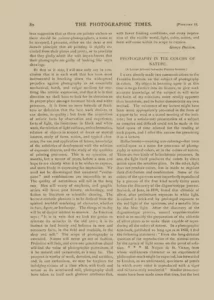 Scan of George Davison’s article "Impressionism in Photography", Part V, published in The Photographic Times, February 13, 1891