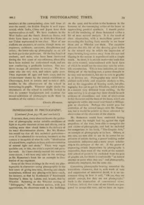 Scan of George Davison’s article "Impressionism in Photography", Part V, published in The Photographic Times, February 13, 1891