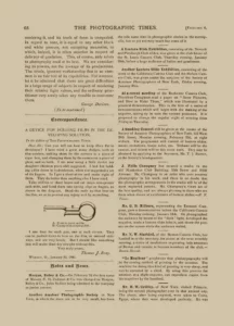 Scan of George Davison’s article "Impressionism in Photography", Part IV, published in The Photographic Times, February 6, 1891