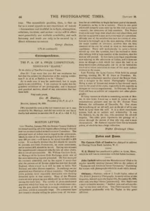 Scan of George Davison’s article "Impressionism in Photography", Part II, published in The Photographic Times, January 23, 1891
