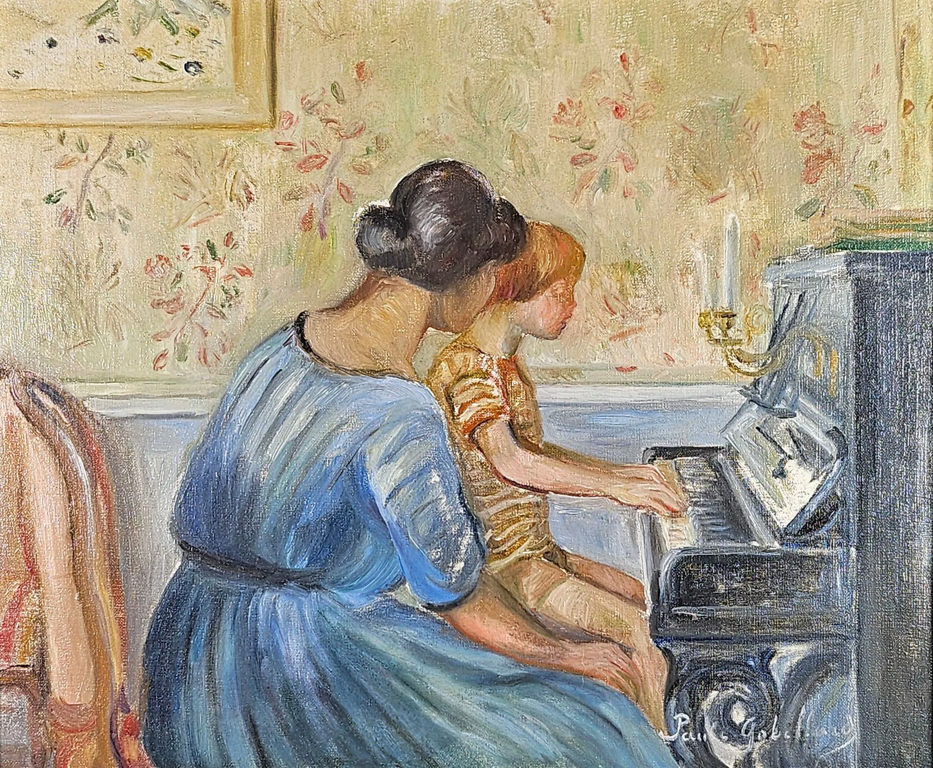 La leçon de piano - Paule Gobillard - Réhahn Collection