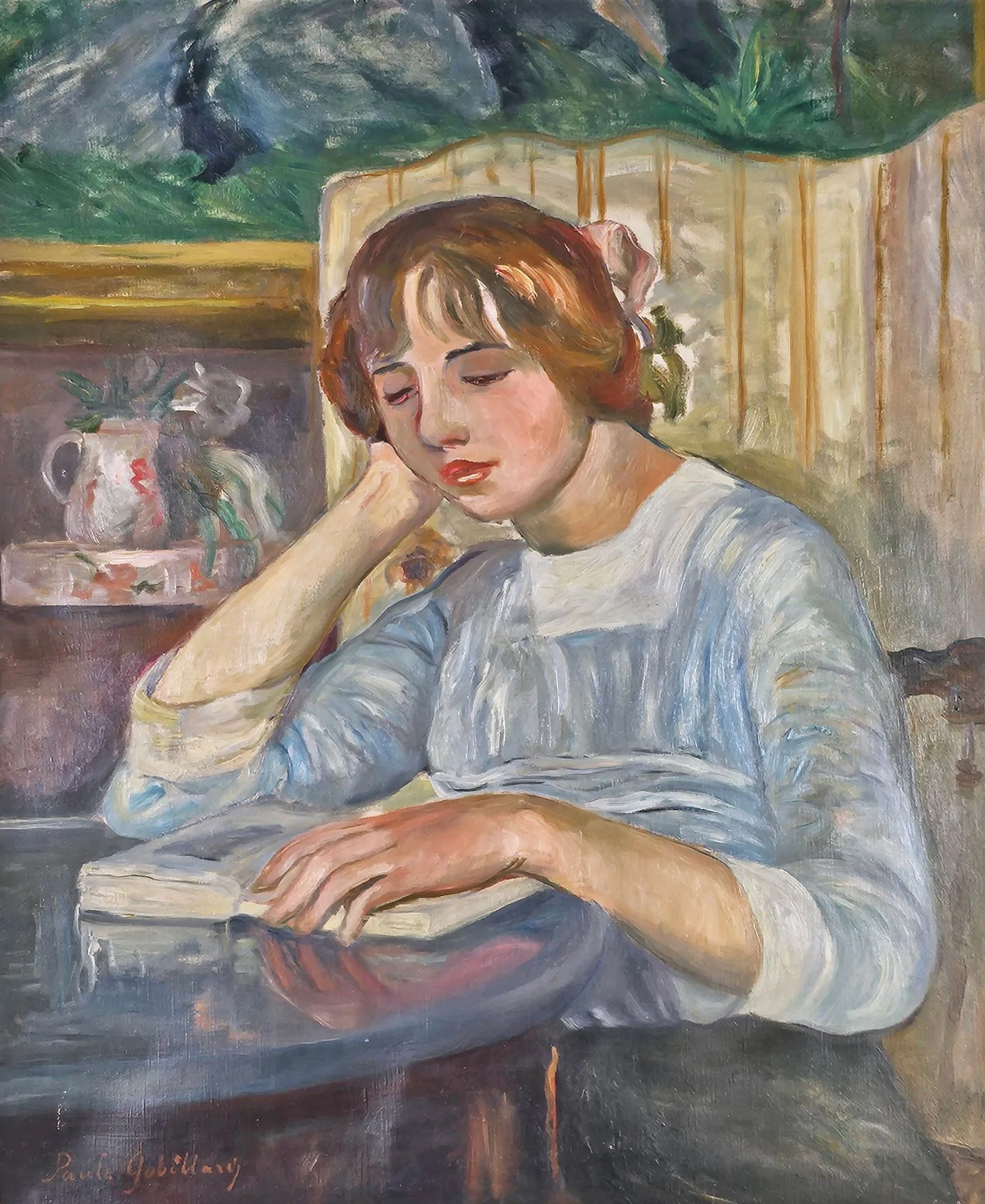 La lectrice - Paule Gobillard - Réhahn Collection